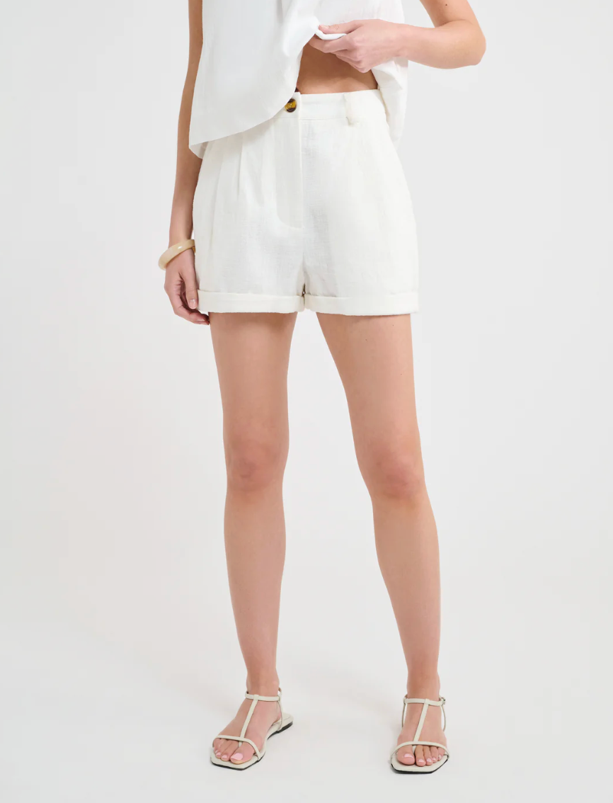 Tidal Shorts - White