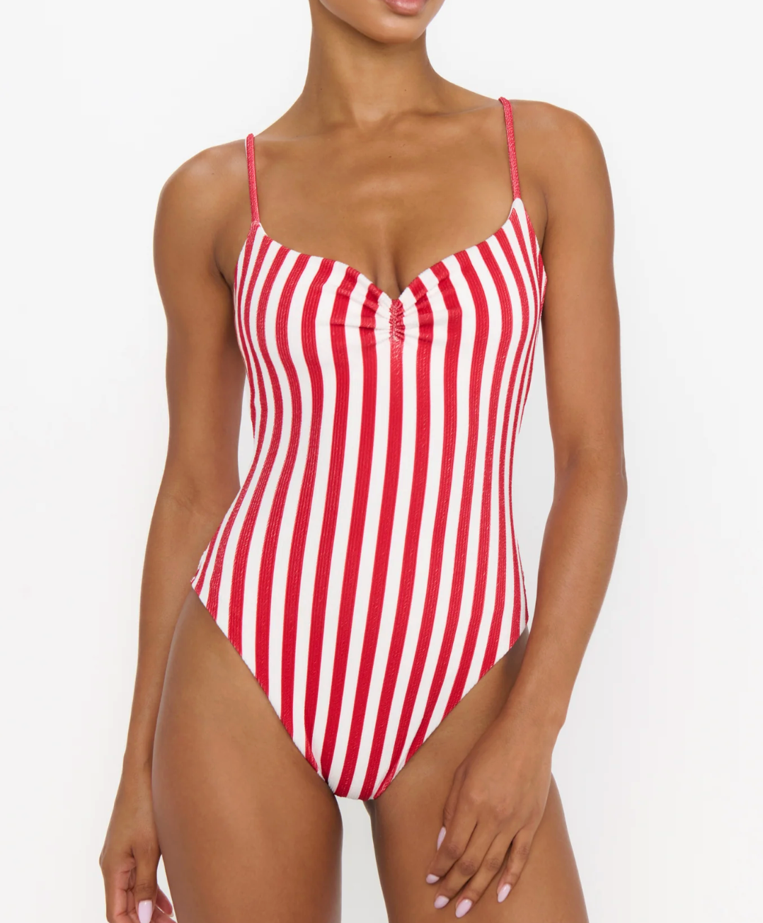 Bells Beach One Piece -Red Stripe