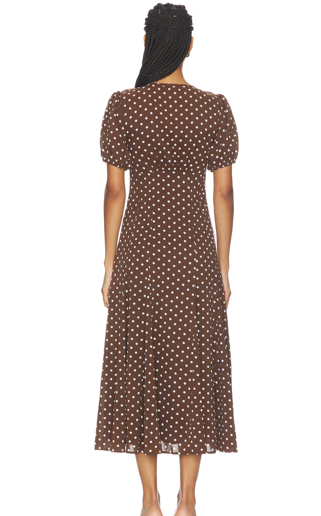 Anika Dress - Brown Dot