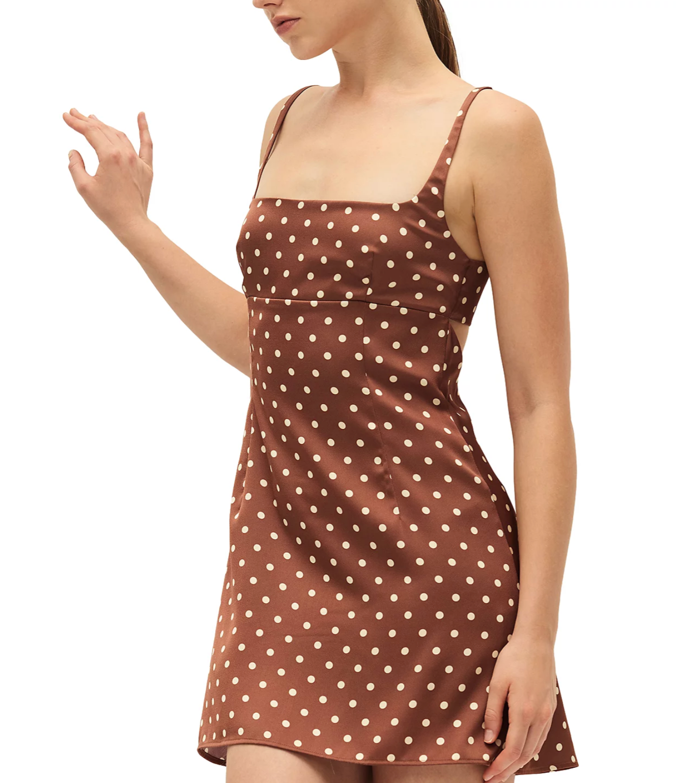 Zia Mini Dress - Brown