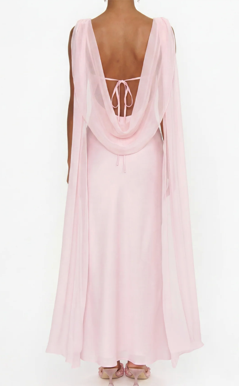 Maya Midi Dress - Powder Pink