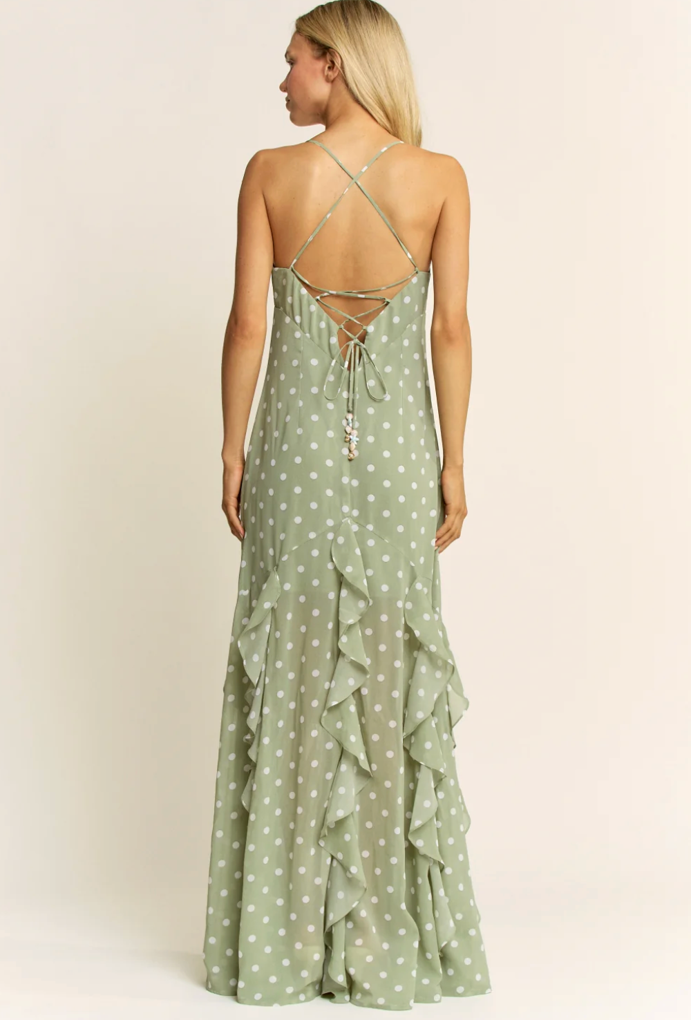 Live Maxi Dress - Green Dot