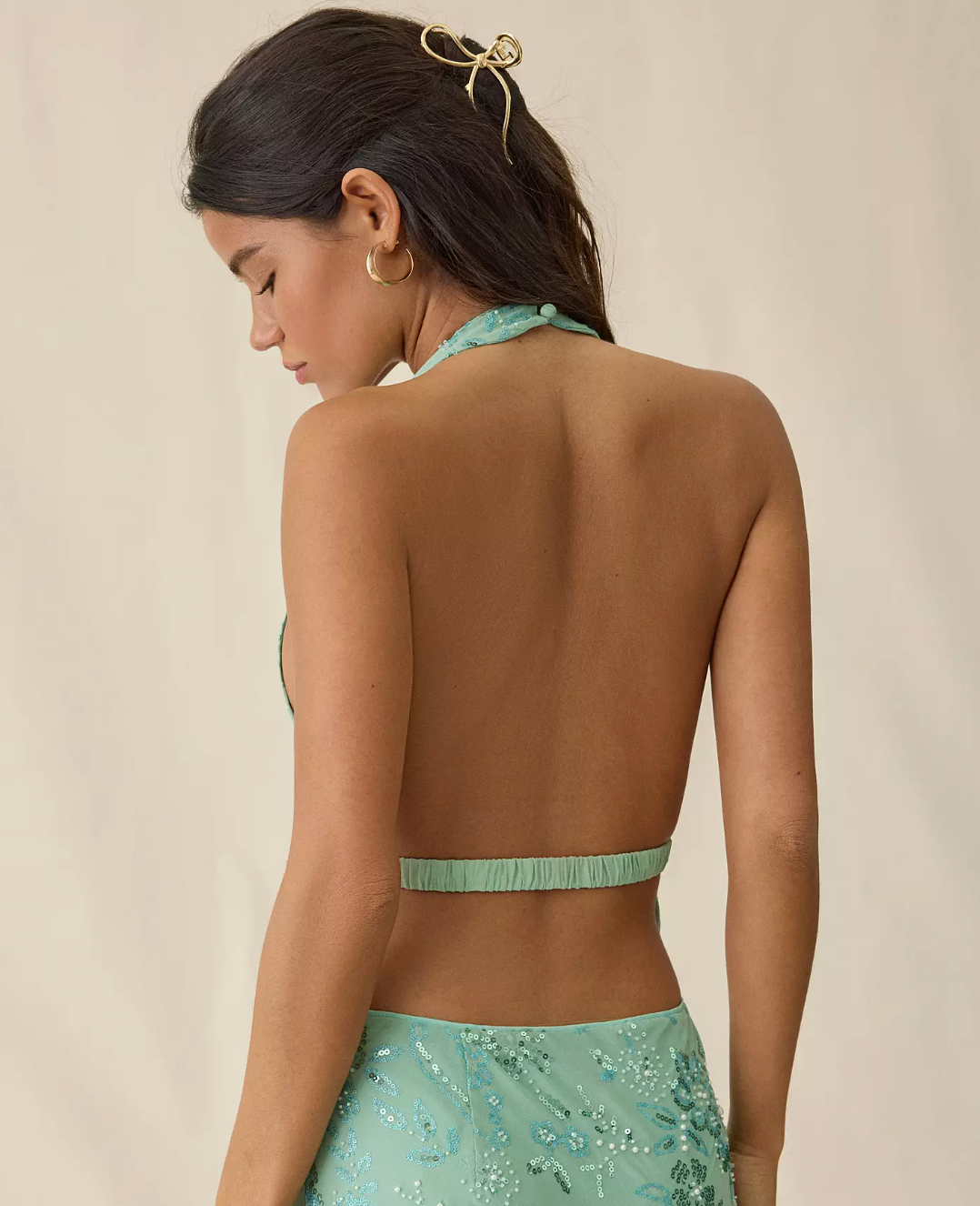 Selina Glam Beaded Top