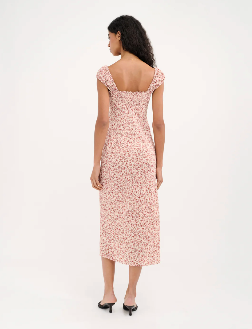Callaway Midi Dress - Tea Rose