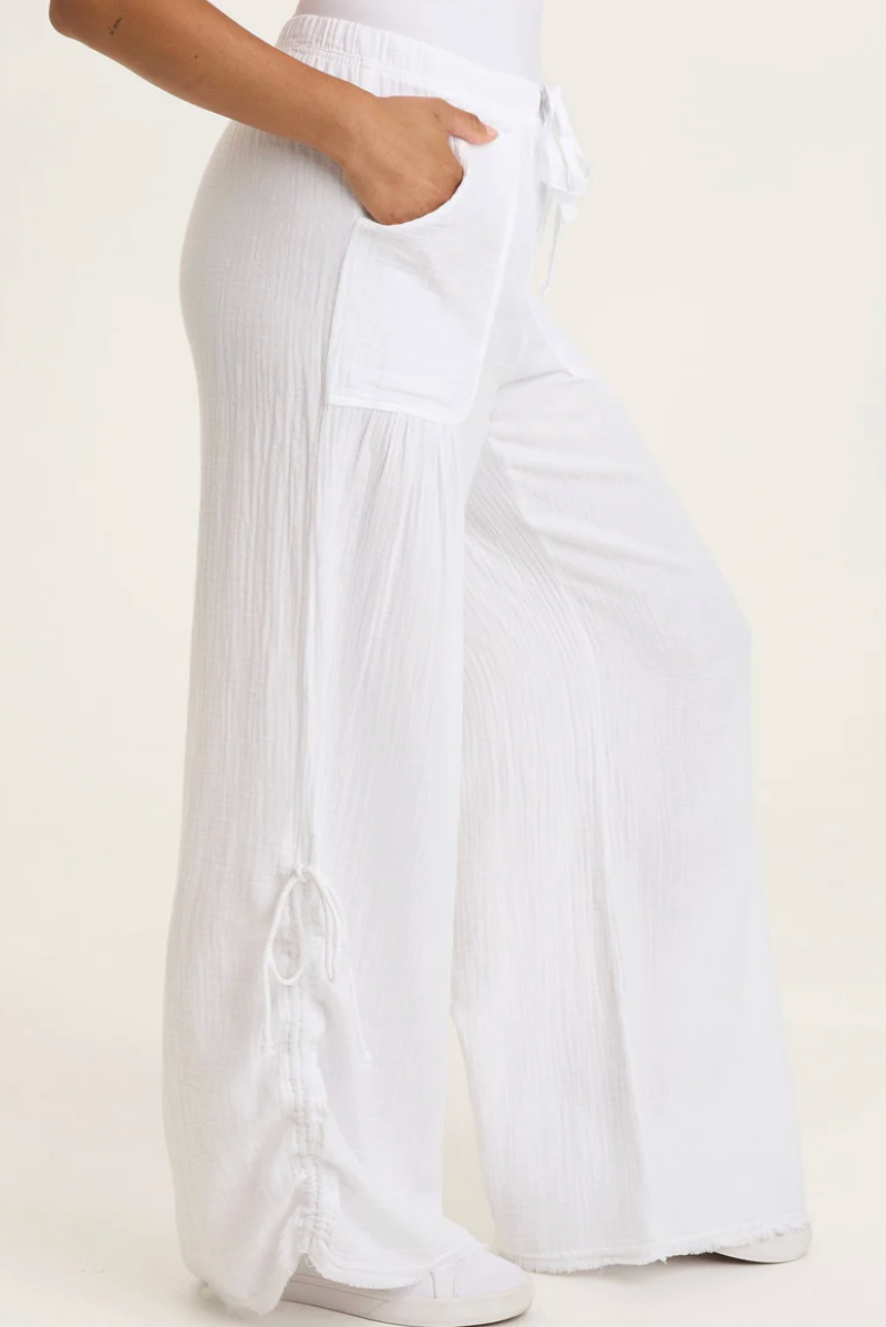 Muriel Wide Leg - White