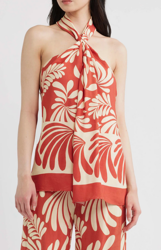 Acacia Halter Top - Red