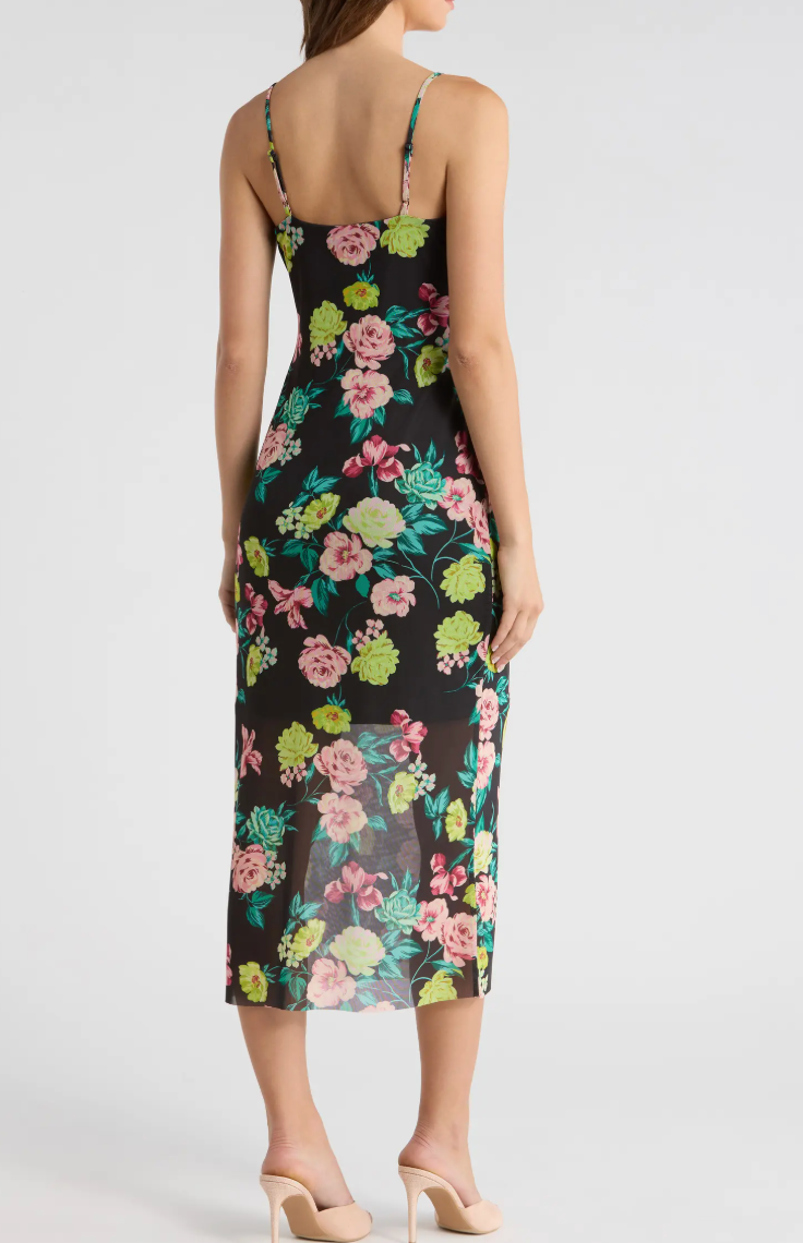Giselly Dress - Blk Floral