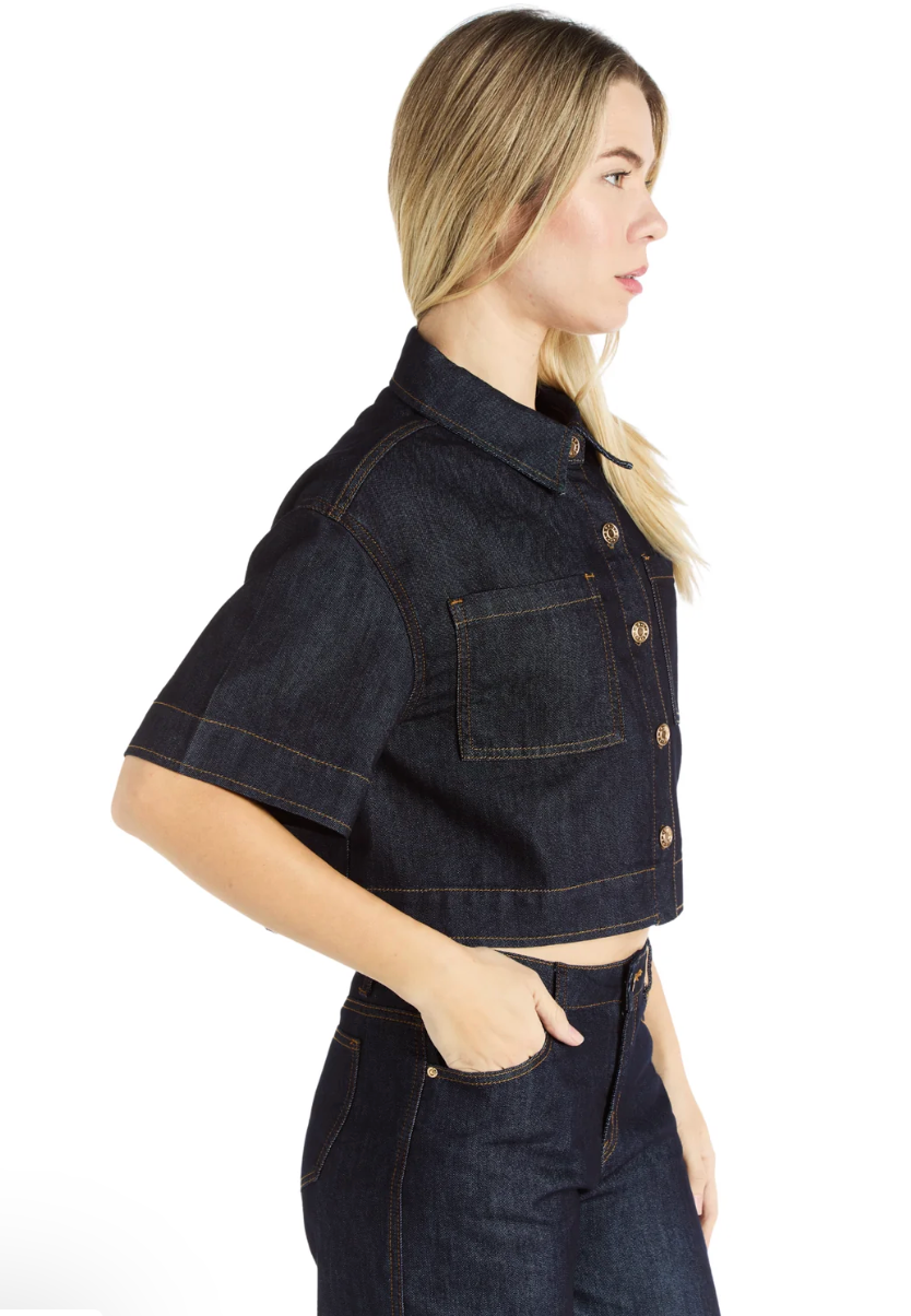 Boxy Denim Top