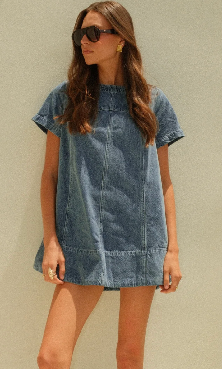 Claremont Dress - Stream Indigo