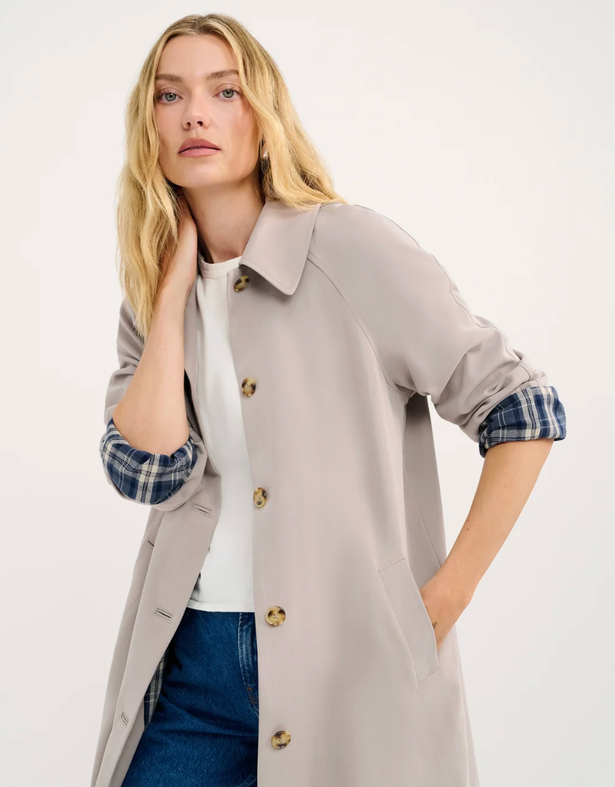 Car Coat - Oyster