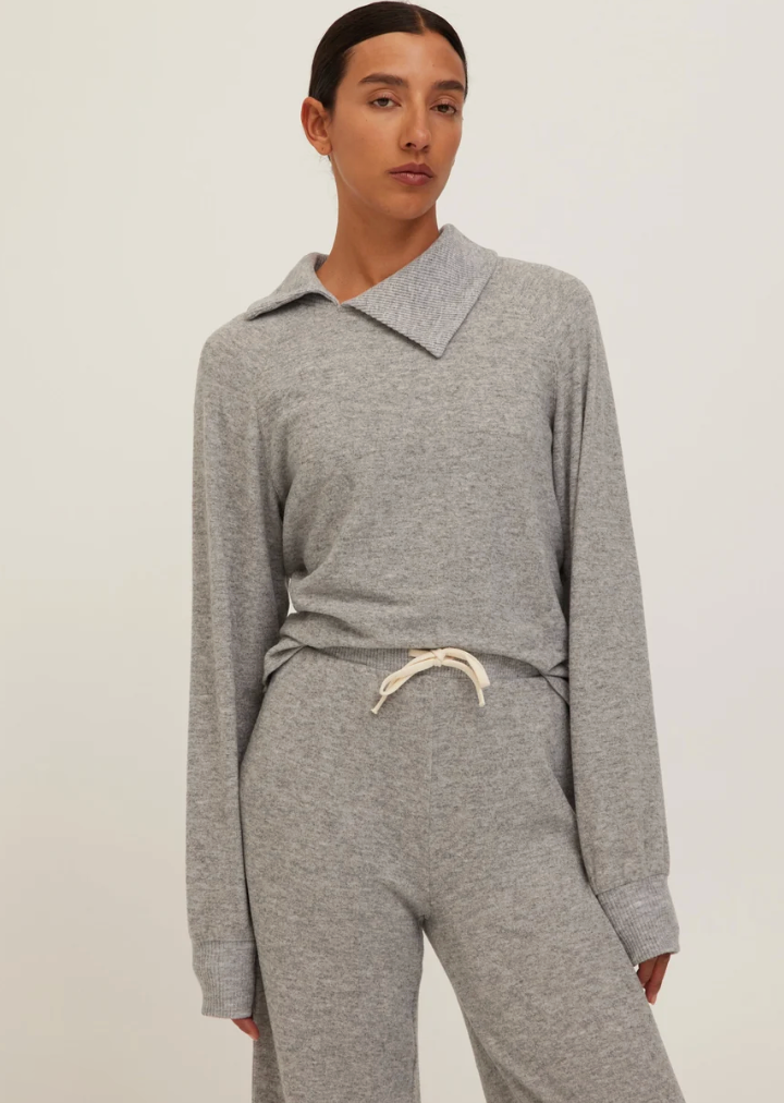 Slow Morning Pullover - Ht Grey