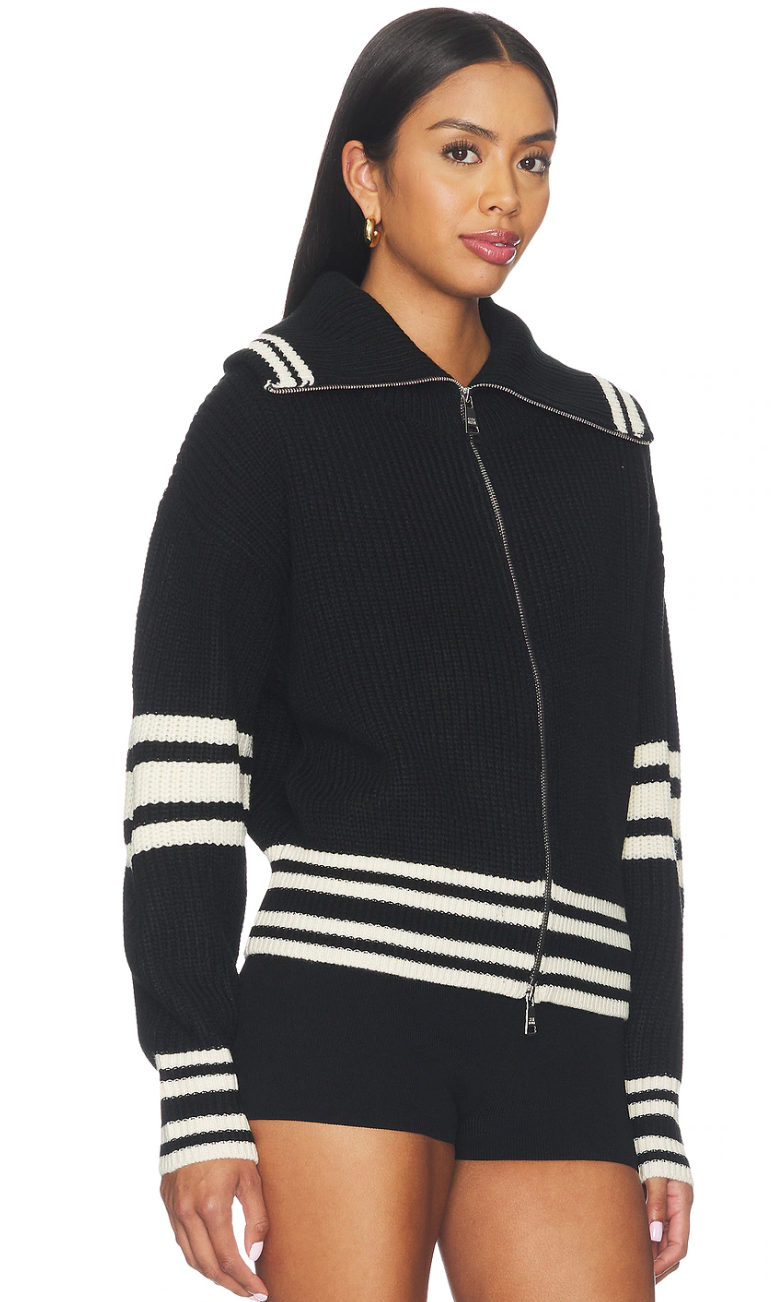 Dara Sweater - Black Stripe