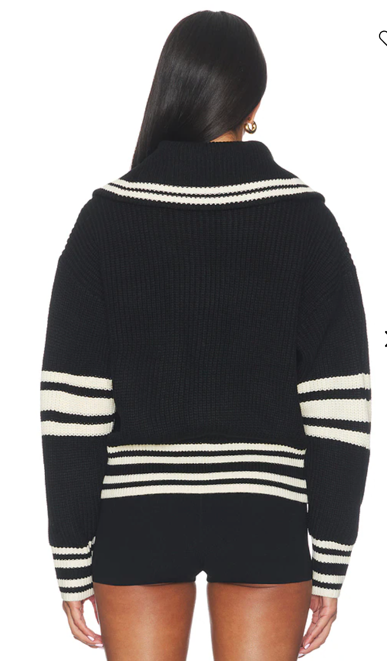 Dara Sweater - Black Stripe
