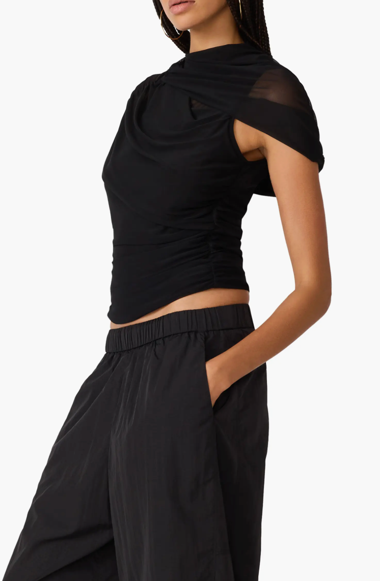 Kerry Mesh Top - Black