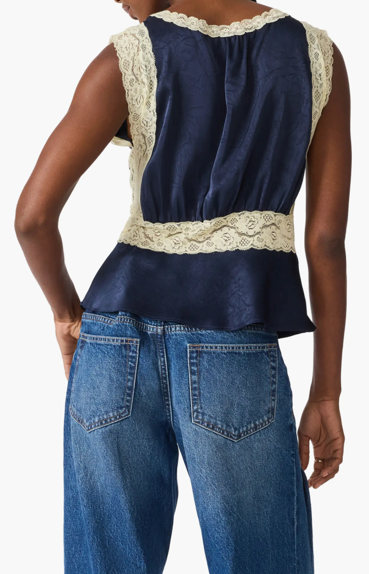 Elinor Top - Navy