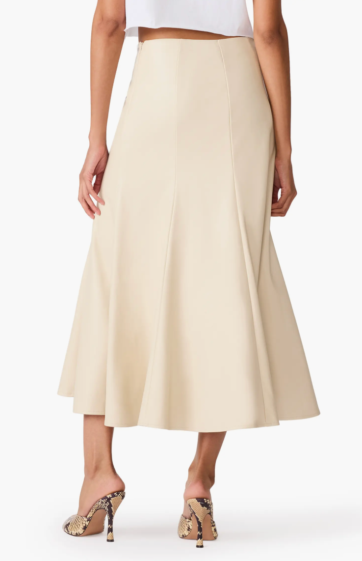Luciara Faux leather Skirt - Bone