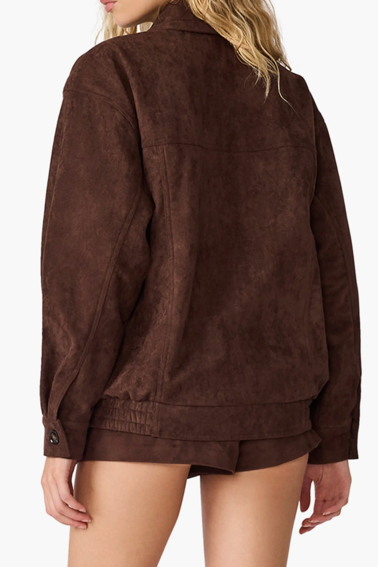 Henson Jacket - brown Suede