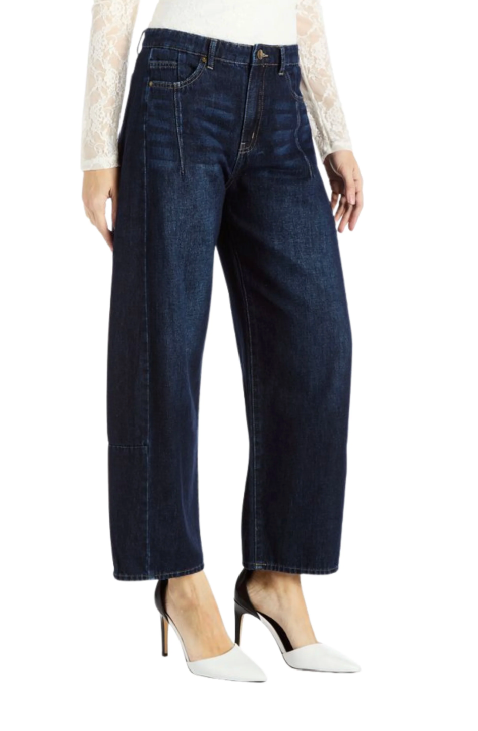 Ankle Crop Barrel Jean