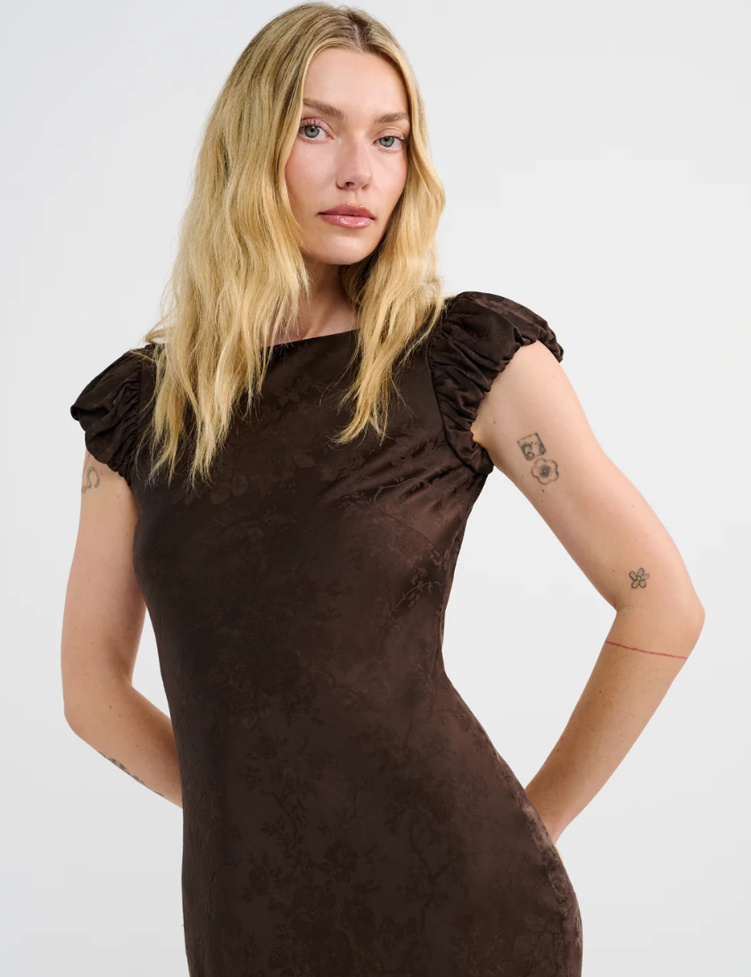 Moonlit Maxi Dress - Brown