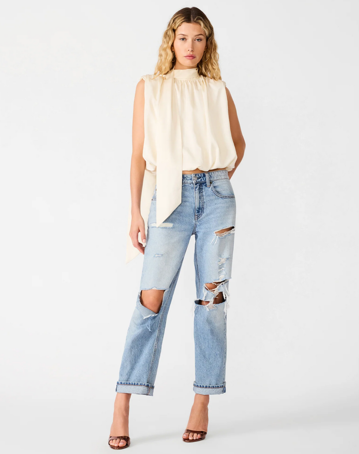 Melinna Satin Top