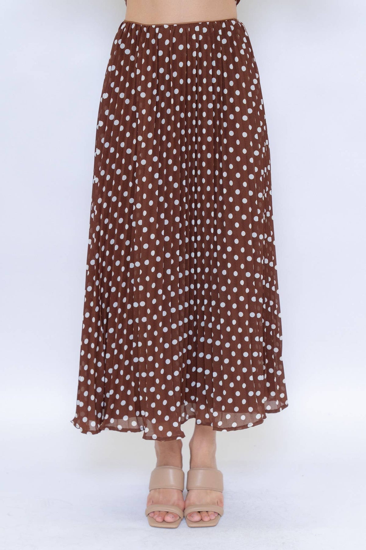 Brown Polka Dot Skirt