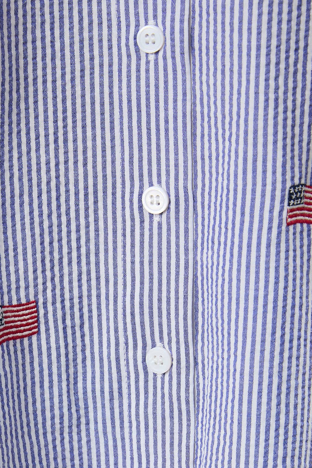 Stripe Flag Button Down