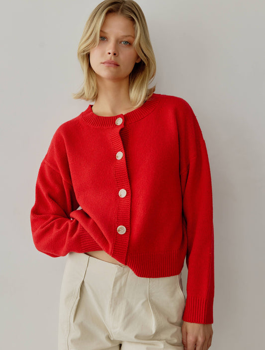Red Lucy Cardigan