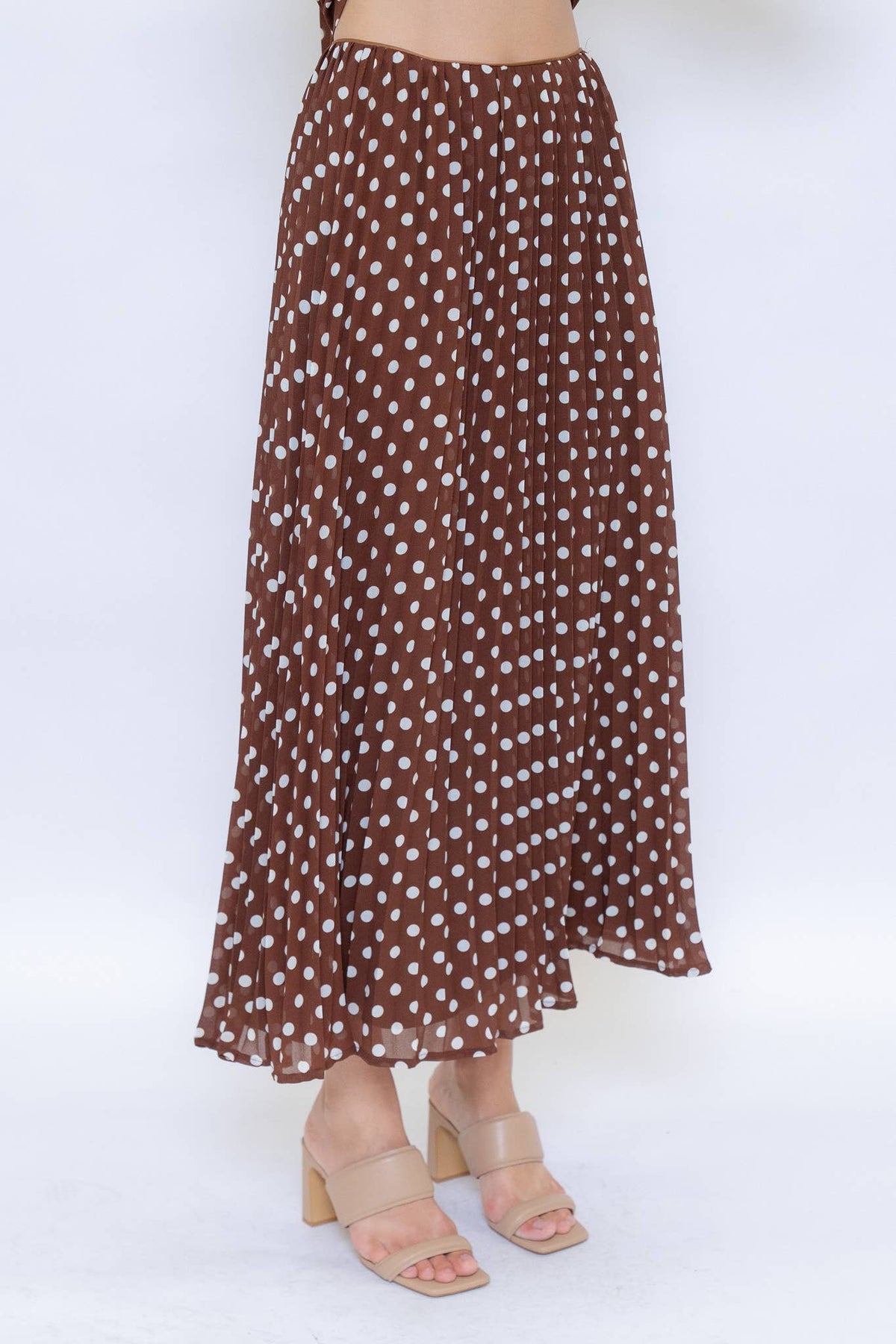 Brown Polka Dot Skirt