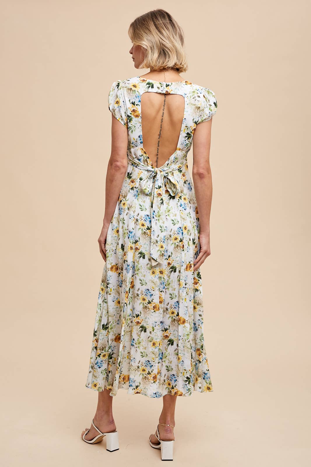 Floral Multi Open Back Dress