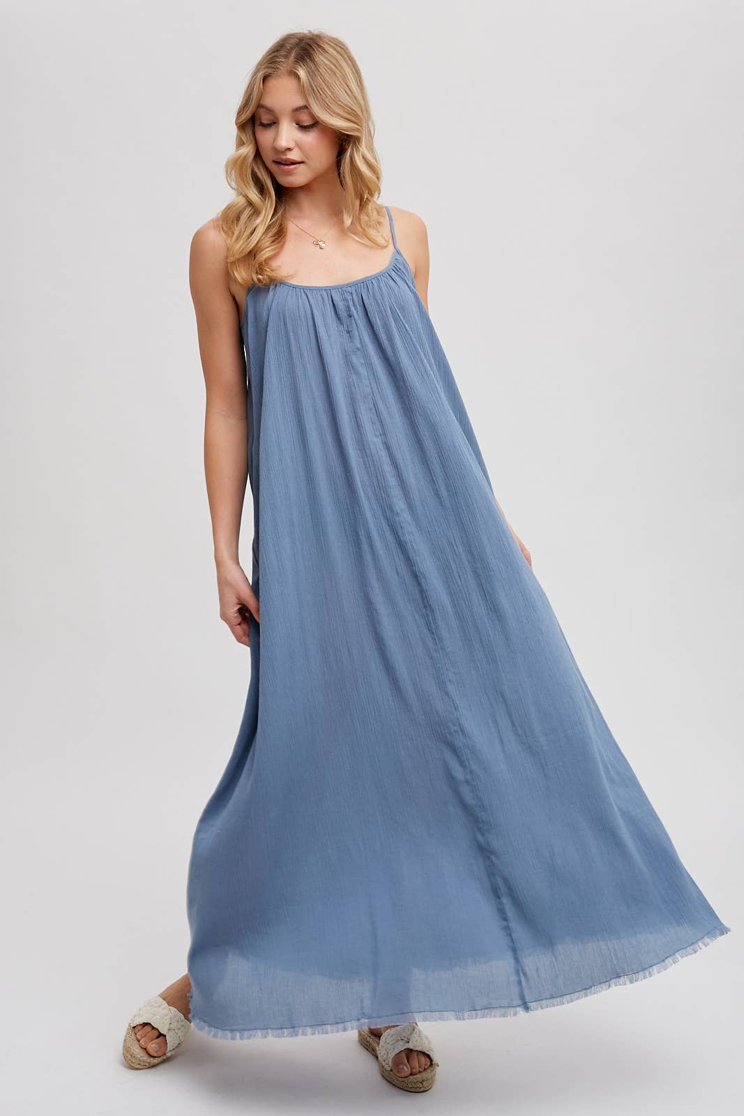 Lena Semi-Sheer Maxi Dress