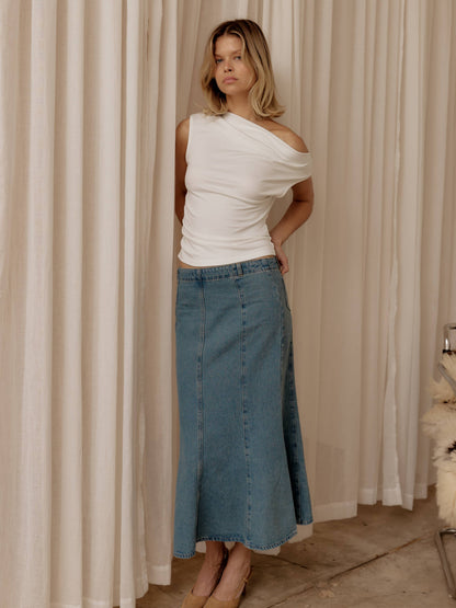 Aeris Mermaid Denim Skirt