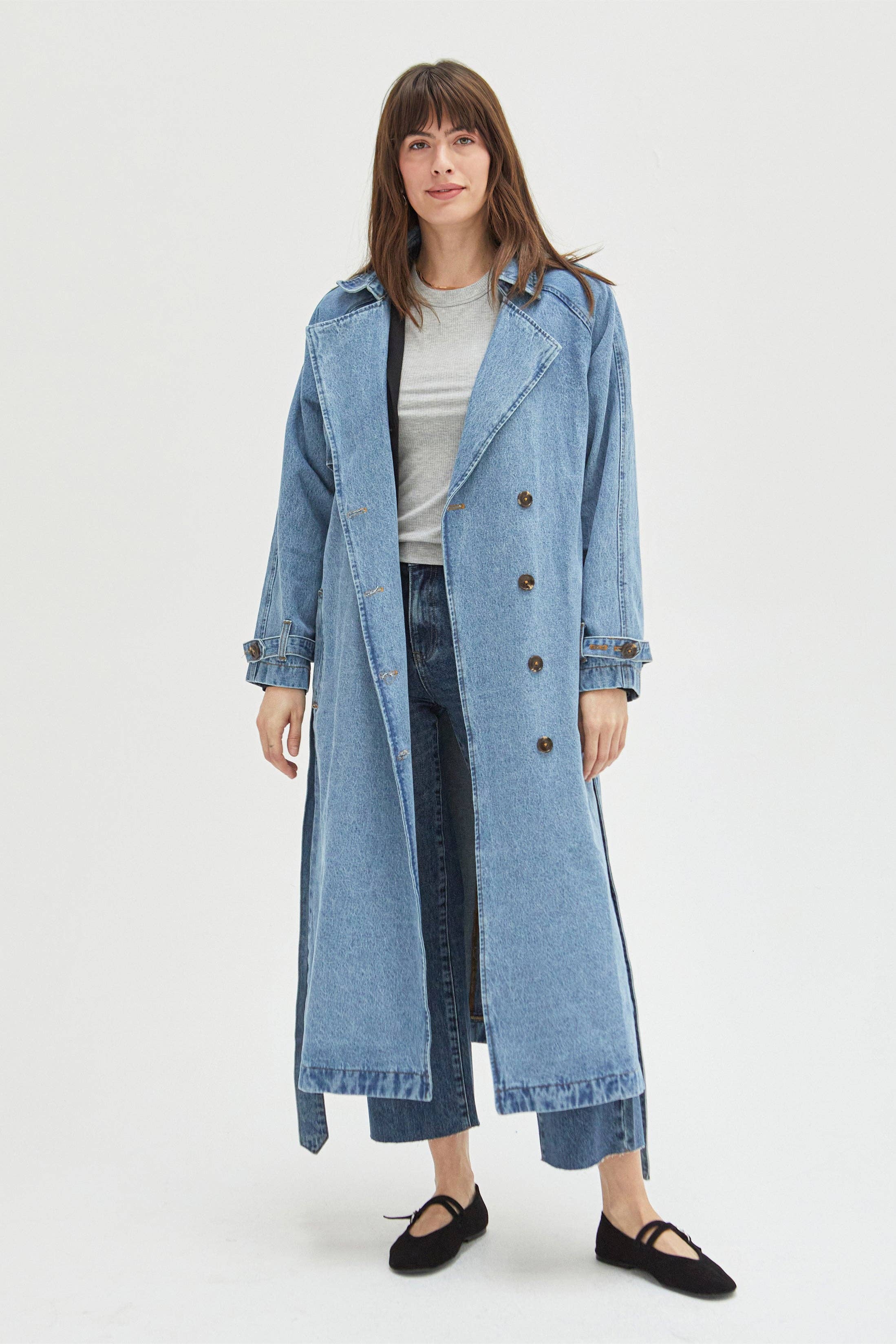 Ryland Denim Trench Coat – Allie May Boutique