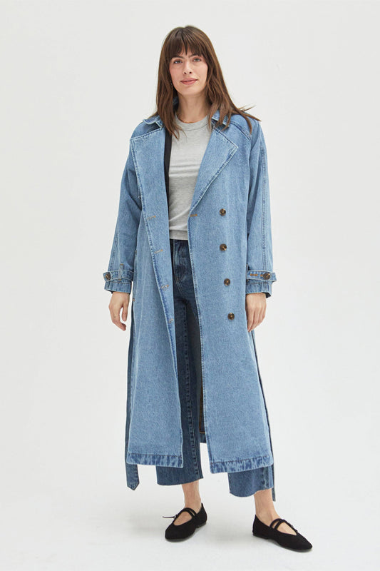 Ryland Denim Trench Coat