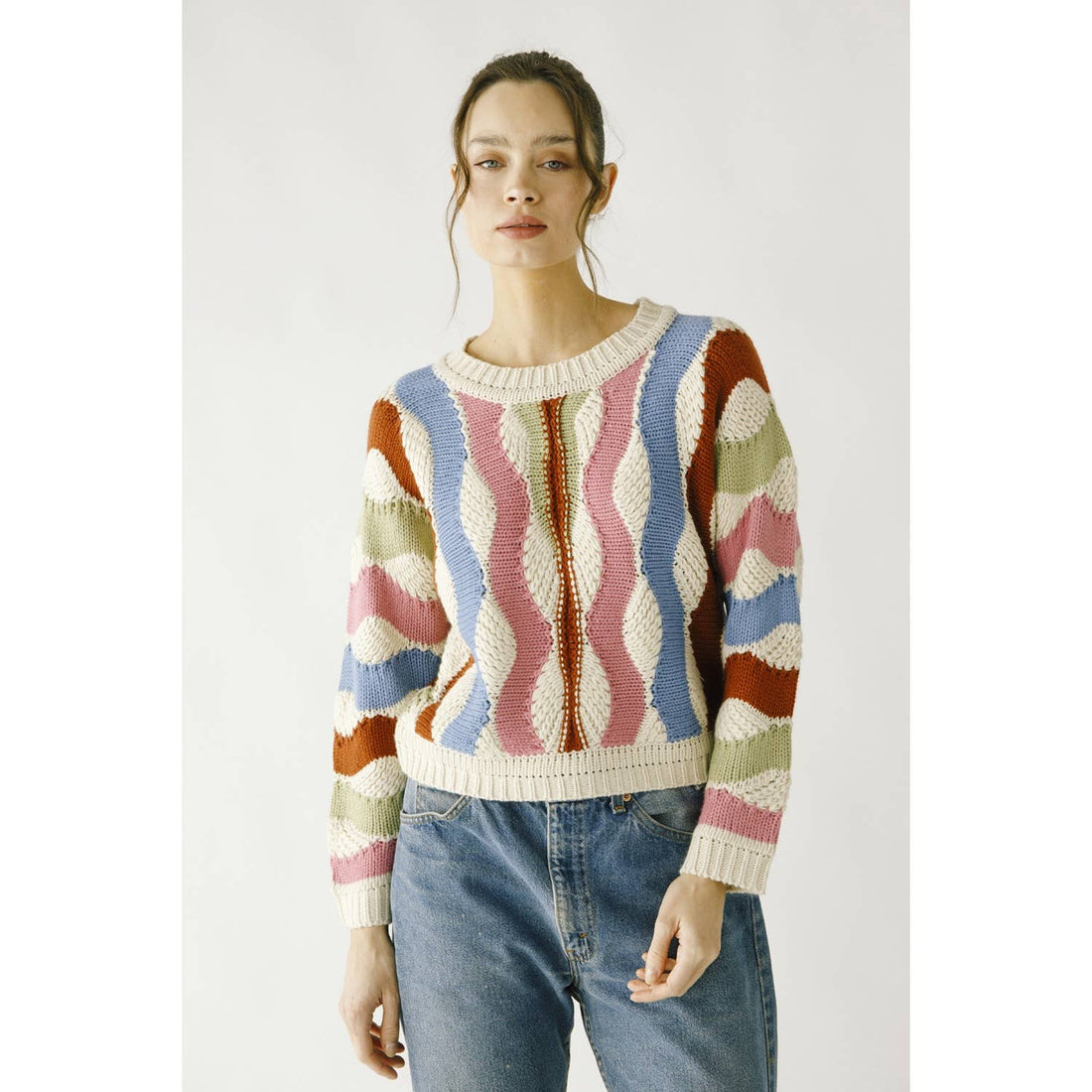 Multi Color Block Sweater