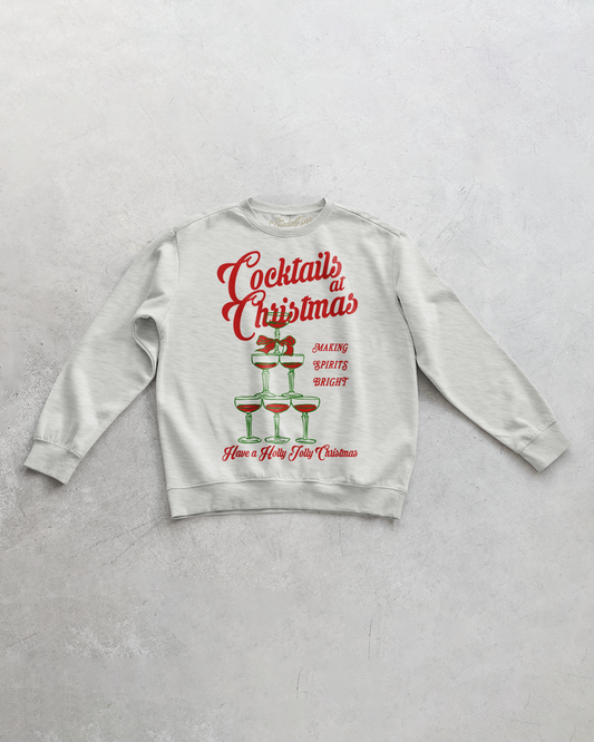 Cocktails at Christmas Sweatshirt