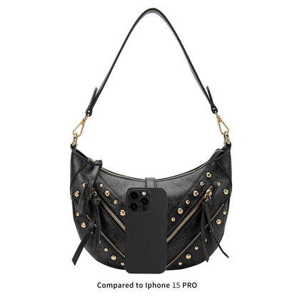 Maeve Black Recycled Vegan Shoulder Bag