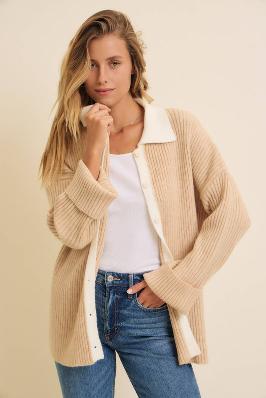 Two Tone Cardigan