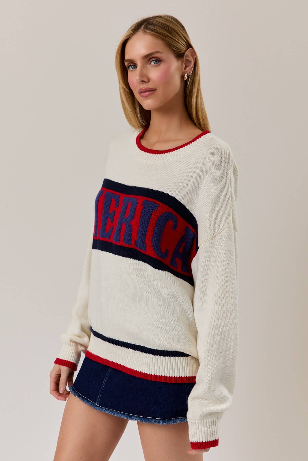America Graphic Sweater