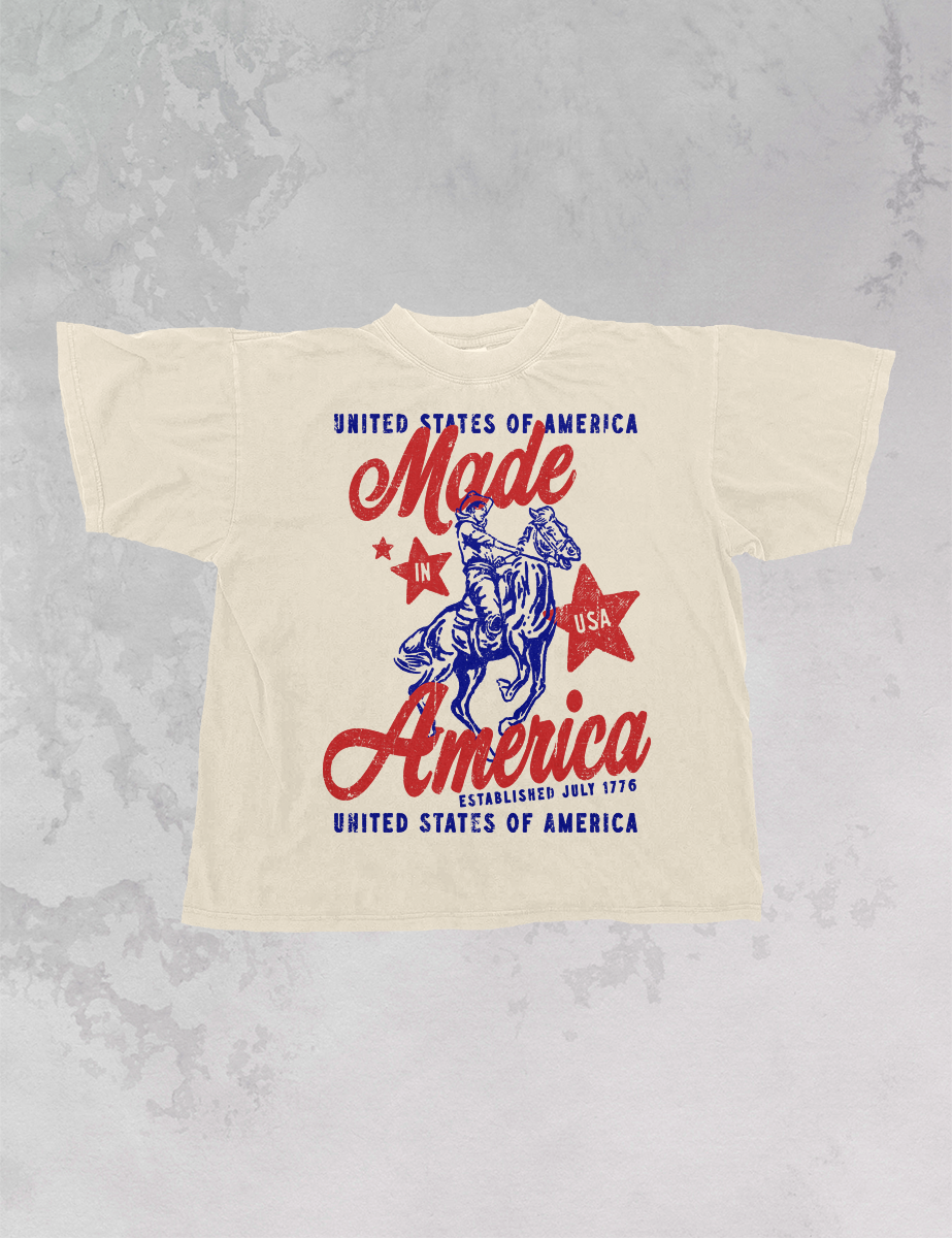 Made in America TShirt  Blue