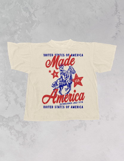 Made in America TShirt  Blue