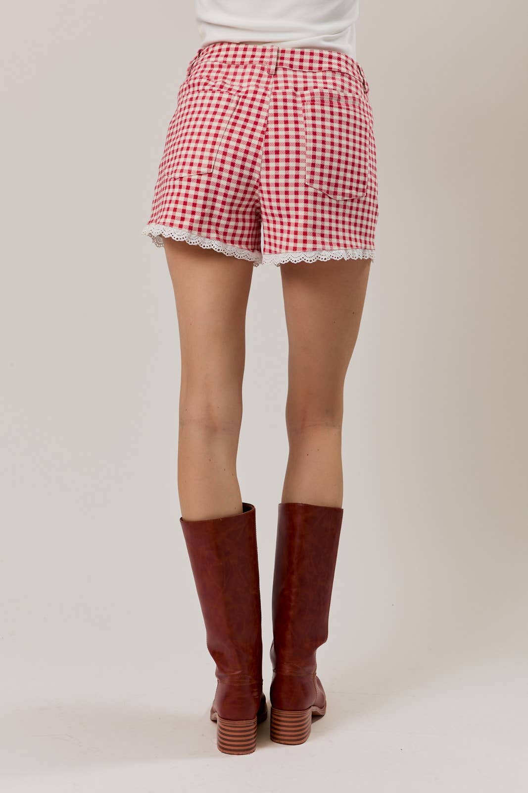 Red Gingham Shorts