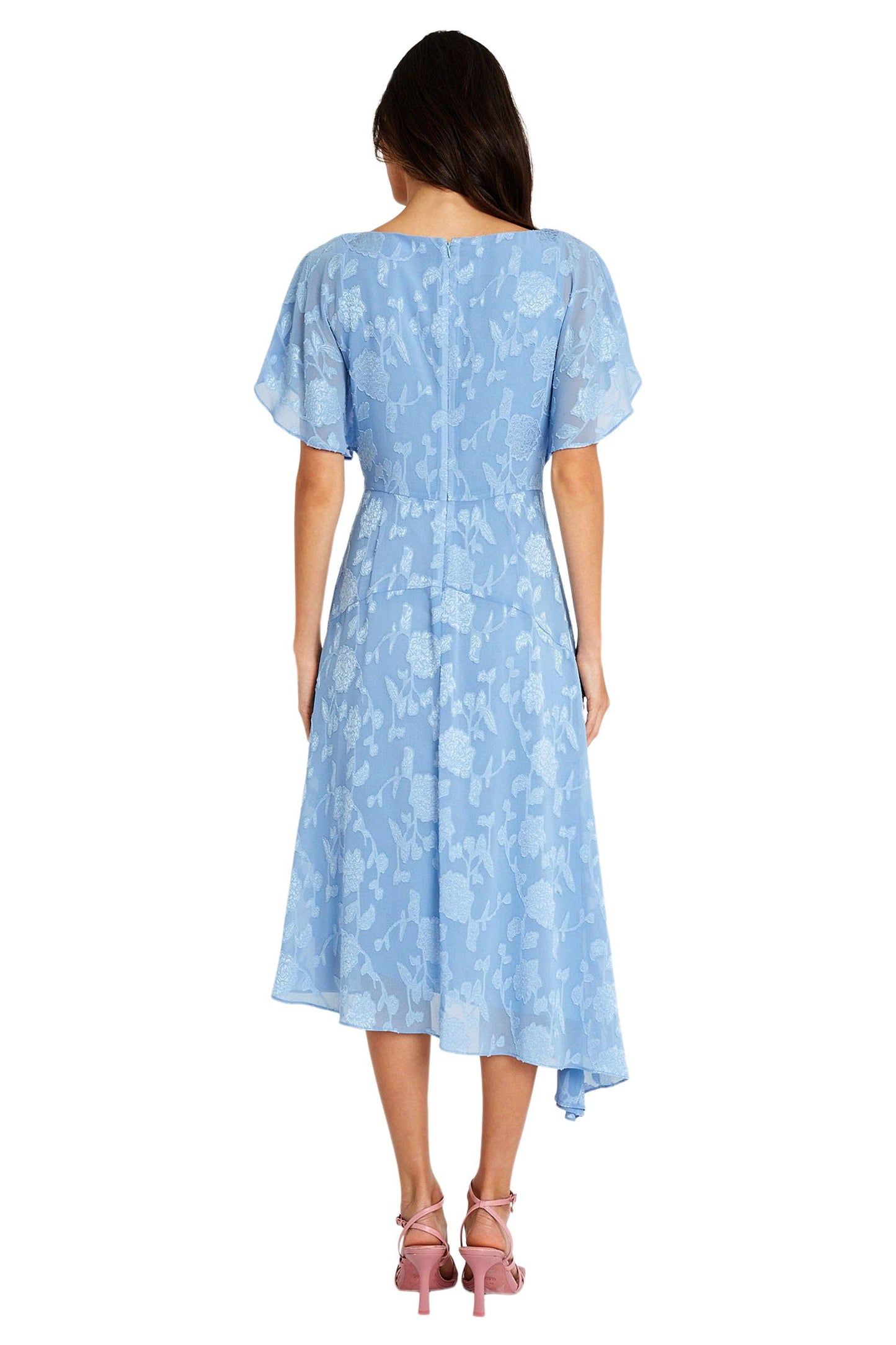 Flutter Sleeve Midi Dress