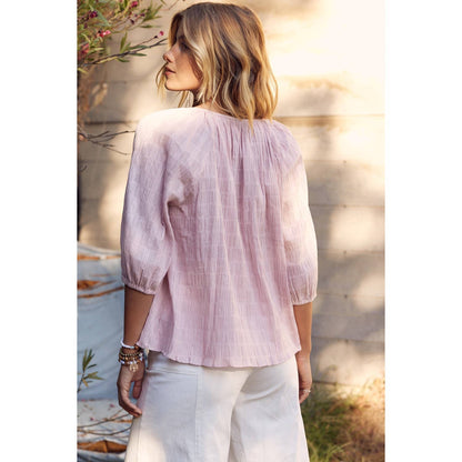 Pink Crinkled Blouse