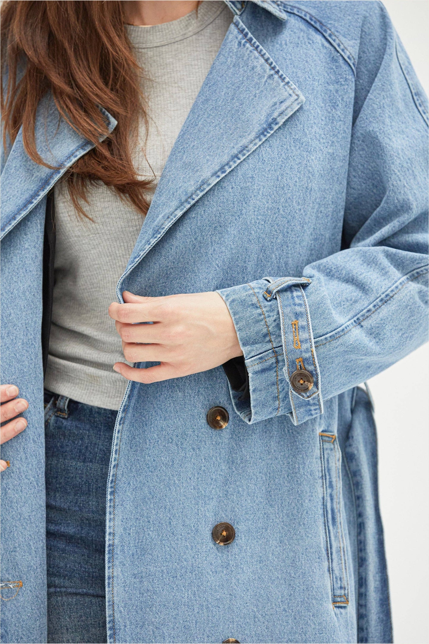 Ryland Denim Trench Coat