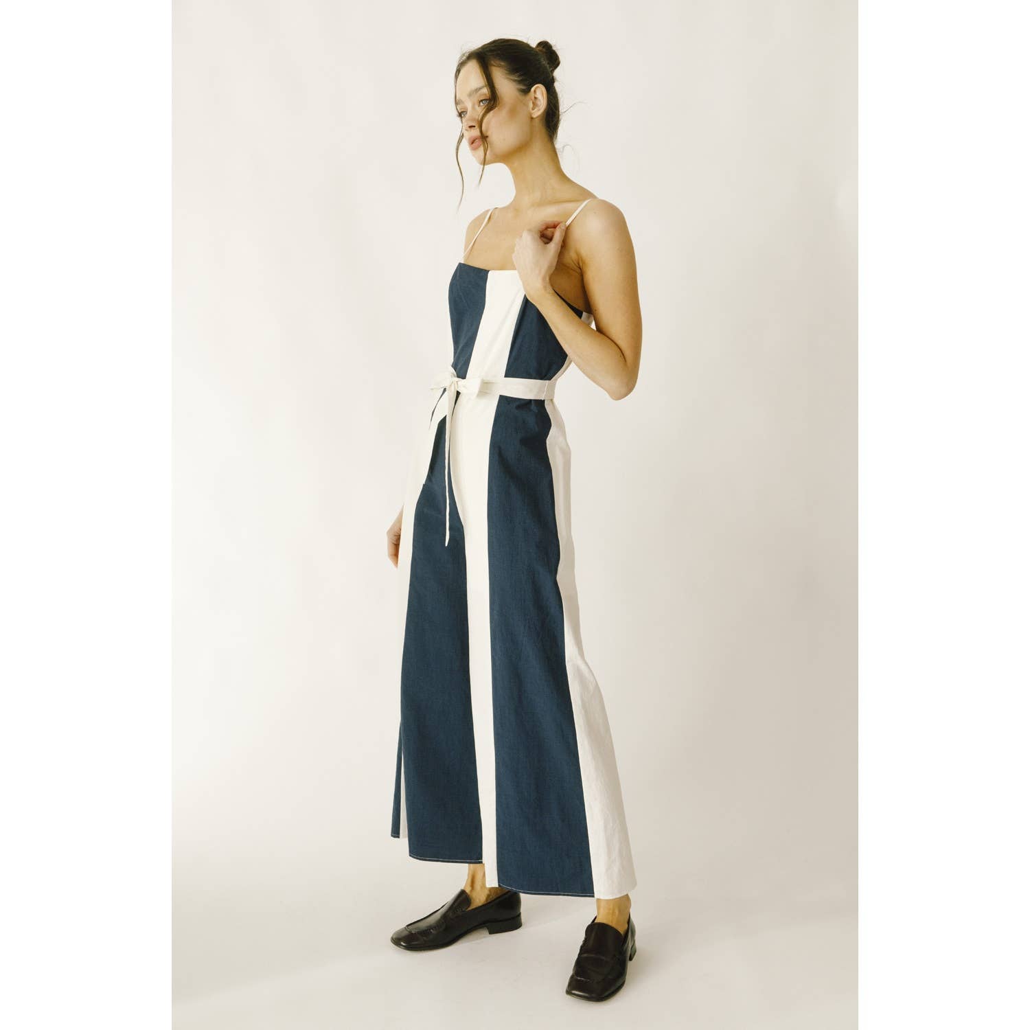 Miami Color Block Striped Jumpsuit