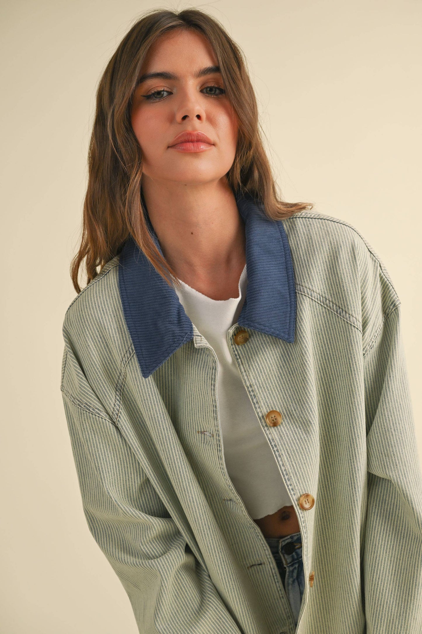 Barn Blue Striped Jacket