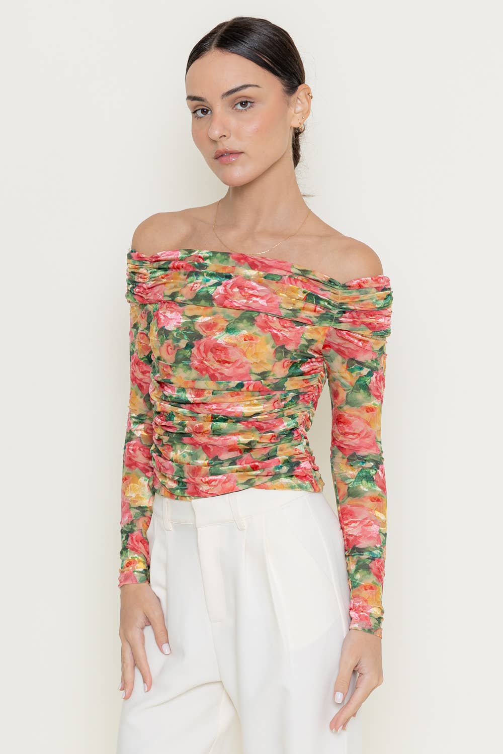Romantic Rose Long Sleeve Top