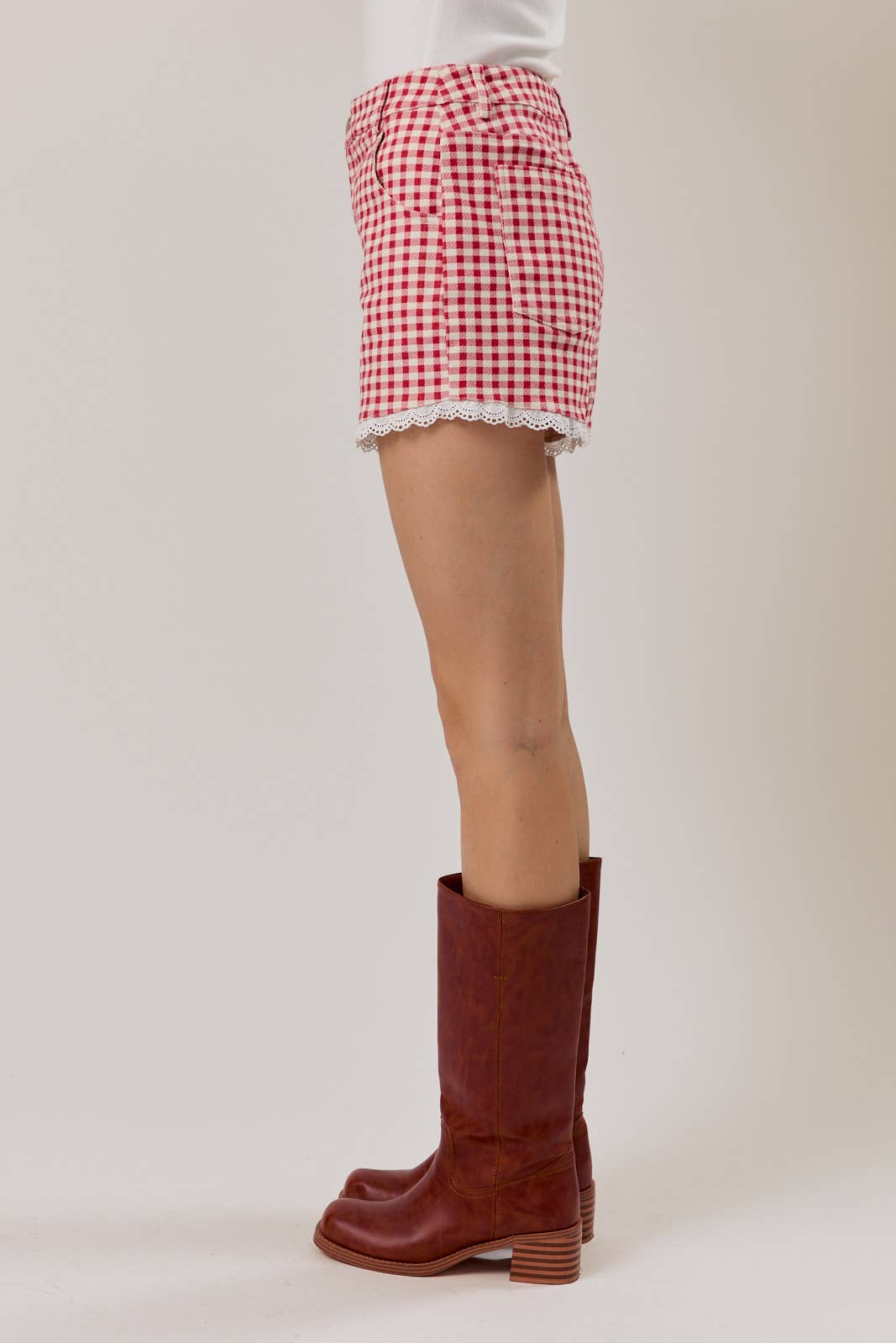 Red Gingham Shorts