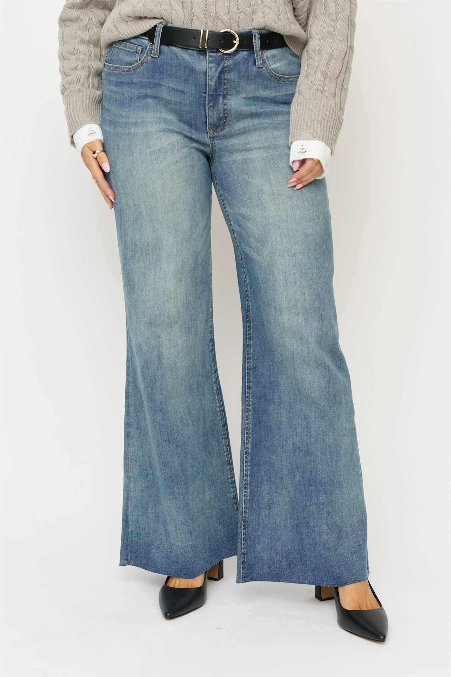 Crawford Mid Rise Wide Jean