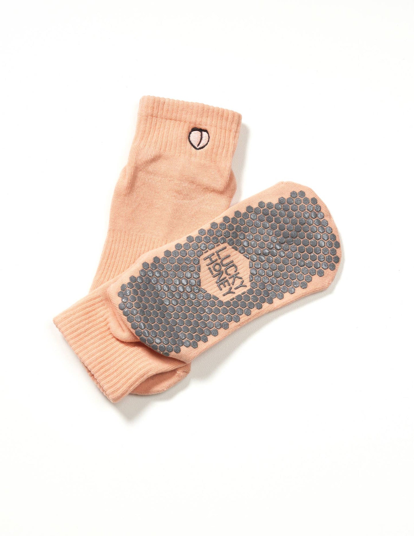 Harlow Grip Sock - Peach